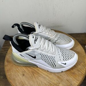 Nike Air Max 270 Shoes Womens Size 7.5 White Black AH6789-100 Running Sneakers